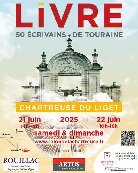 Salon du livre de la Chartreuse du Liget 2025 affiche