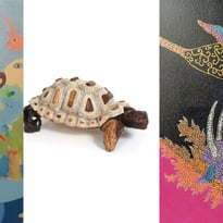Exposition Les Belles Découvertes #2 - Peintures et sculptures par Annick Girard, Hanapop et Khermann