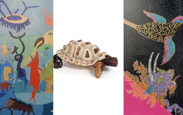 Exposition Les Belles Découvertes #2 - Peintures et sculptures par Annick Girard, Hanapop et Khermann