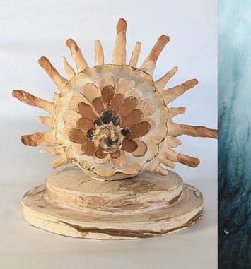 Olinne et Nicolas Pizy, sculptures et aquarelles