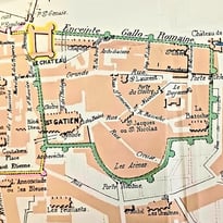 Découverte des vestiges de l'enceinte romaine de Tours