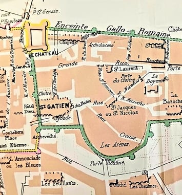 Découverte des vestiges de l'enceinte romaine de Tours