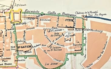 Découverte des vestiges de l'enceinte romaine de Tours