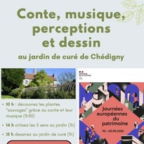 Les cinq sens au jardin de curé de Chédigny