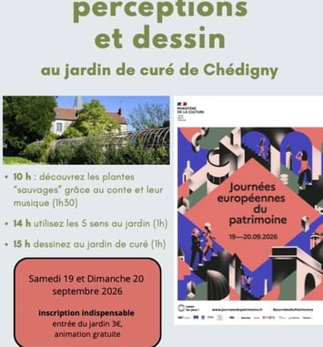 Les cinq sens au jardin de curé de Chédigny