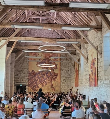 Concert de l'Union musicale de Sainte-Maure de Touraine au Château du Rivau