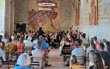Concert de l'Union musicale de Sainte-Maure de Touraine au Château du Rivau