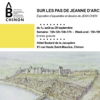 Exposition d'aquarelles Jean Chen à Chinon du 19 au 20 septembre 2026