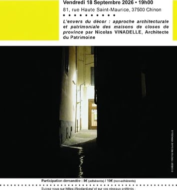 L'envers du décor : approche architecturale et patrimoniale des maisons de closes de province par Nicolas Vinadelle, architecte du patrimoine