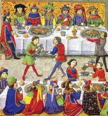 Fête médiévale et repas d'époque