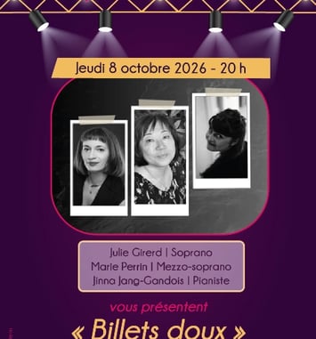 "Billets doux" de Julie Girerd, Marie Perrin et Jinna Jang-Gandois - Bléré Opéra de Poche #11