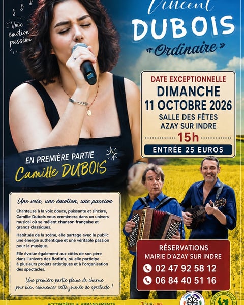 Concert : Ordinaire de Vincent Dubois