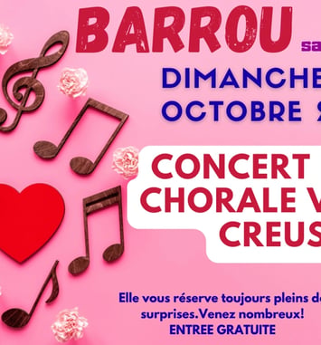 Concert de la chorale Val de Creuse de Barrou
