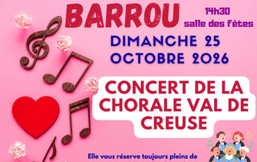 Concert de la chorale Val de Creuse de Barrou