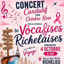 Concert caritatif des Vocalises Richelaises - "Le Voyage"