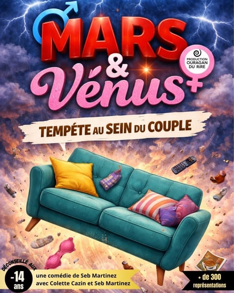 Mars et Vénus, tempête au sein du couple !