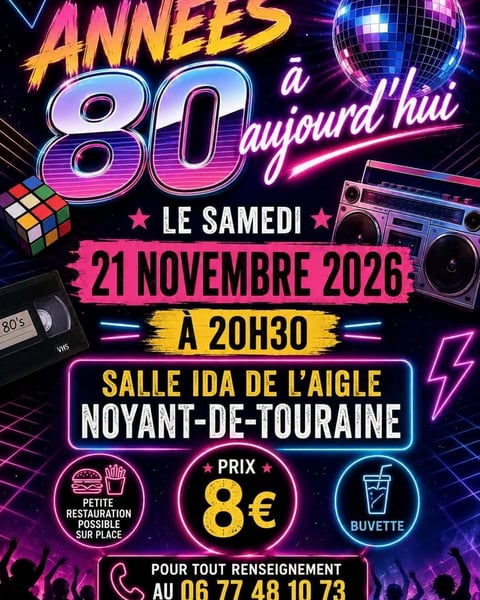 Soirée années 80 à aujourd'hui