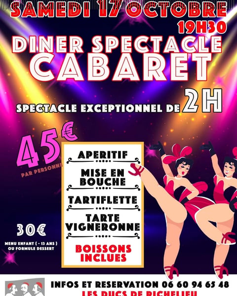 Dîner-spectacle cabaret