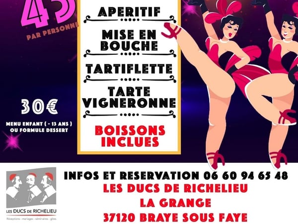 Dîner-spectacle cabaret