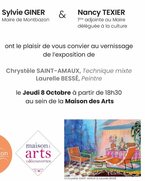 Exposition Laurelle Bessé et Chrystèle Saint-Amaux