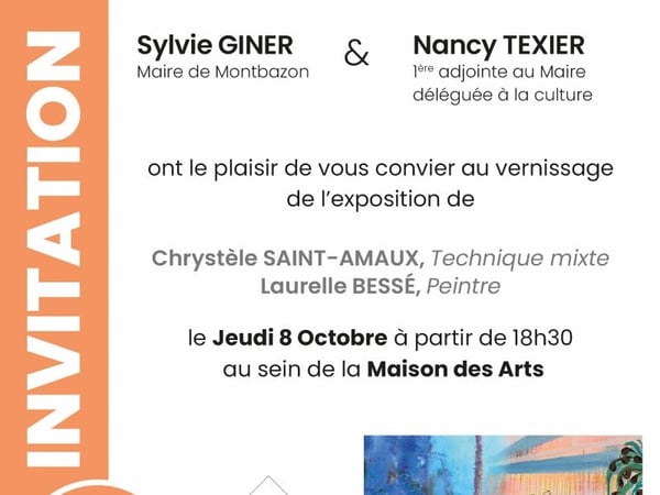Exposition Laurelle Bessé et Chrystèle Saint-Amaux