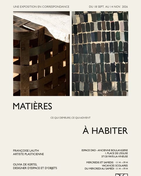 Exposition "Matières à habiter"